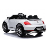 Elektrické autíčko Volkswagen Beetle - biele